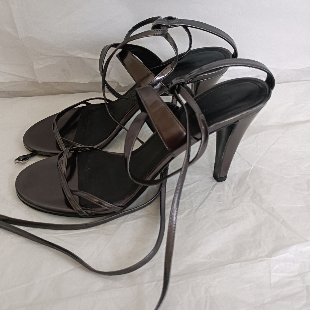 Isabel marant metallic heels size 38 ankle strap - Picture 14 of 15